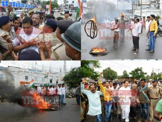 Not even 50 Congress picketers arrested, but whole Agartala stays paralyzed : BSNL, State Bank, all Govt officials take rest : Congress, CPI-Mâ€™s dirty â€˜bandhâ€™ politics hits poor